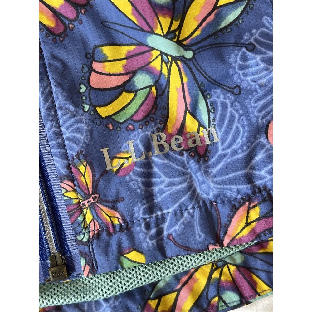 Lands End Butterfly Jacket Hoodie Girls 4T Nylon Lined Youth Kids Windbreaker - Picture 10 of 15